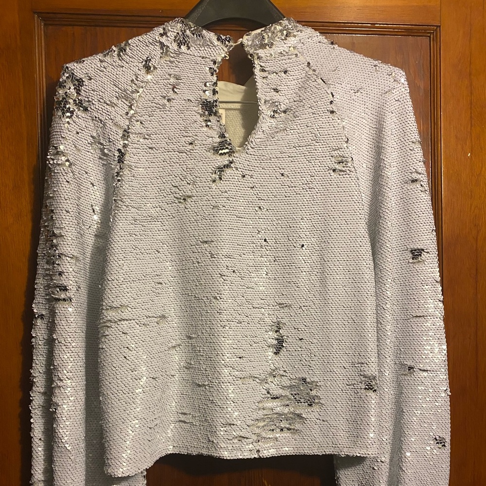 Sequin top from Zara.